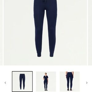 Jaanuu Navy Stretchy Fit Scrub Pants